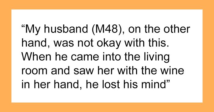 Husband With A Tragic Past Related To Alcohol Flips Out After Seeing Wife Giving Wine To Daughter