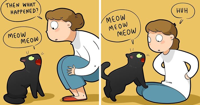 Artist Creates Fun Comics That Cat Owners Might Relate To (30 New Pics)