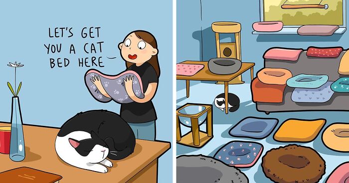 Artist Captures Everyday Cat Moments In Humorous And Adorable Comics (30 New Pics)