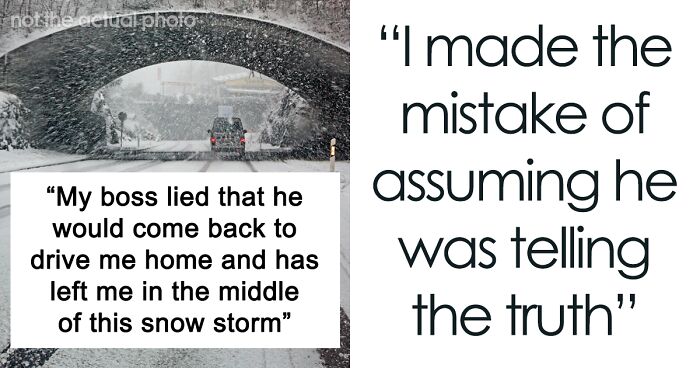 Worker Documents Events Real-Time After Boss Abandoned Them In Snowstorm And Lied About It