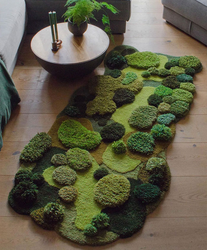This Moss Shower Mat Lets You Dry Your Feet On Natural Living Moss When  Exiting The Shower