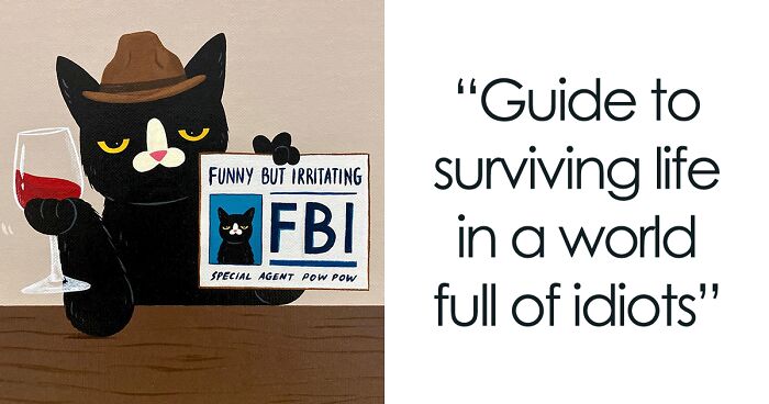 80 Hilarious Illustrations Of A Black Cat With Attitude By This Artist (New Pics)