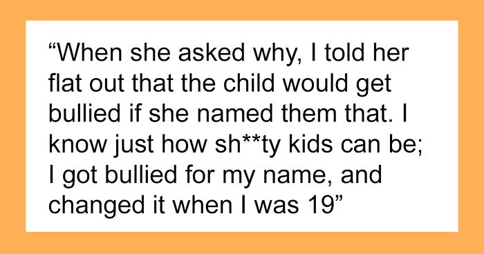 Woman Ignores Her Friend For A Week As She’s Told Her Chosen Baby Names Will Get Her Kid Bullied