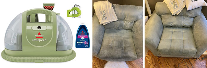 Multi-Purpose Portable Carpet And Upholstery Cleaner: A versatile stain and odor solution that not only provides powerful suction to tackle your pet's messes, but also contributes to saving homeless pets with every purchase you make!