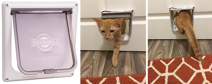 Interior Cat Door: Offering private access for your pet and easy DIY installation, so your feline friend can independently explore their special spaces without disrupting your peace.