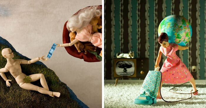 This Artist Is Reinterpreting Past Tales Where Women Reclaim Their Power Through These 12 Staged Miniatures