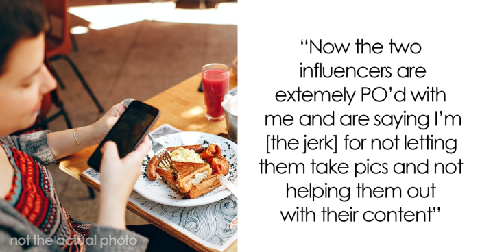 Person Stopped From Enjoying Food By Needy “Influencers,” Becomes The Villain For Not Cooperating