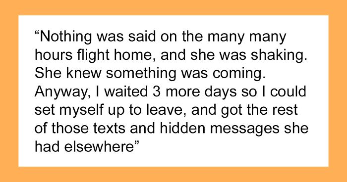 Husband Figures Out Wife Is Cheating During Their Trip, Gets His Revenge On The Long Flight Back