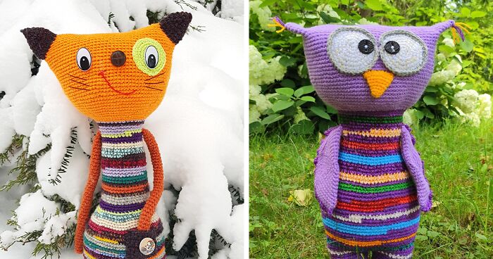 I Create Crochet Toys By Upcycling Leftover Yarn