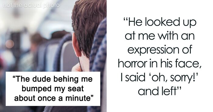 Man Keeps Hitting And Kicking Passenger’s Seat, Doesn’t See Revenge Coming