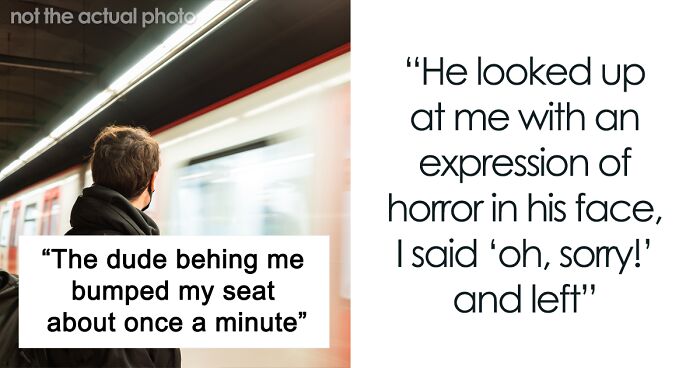 Jerk Keeps Shaking Person's Seat On A Train, They Orchestrate A Wet 'Accident'