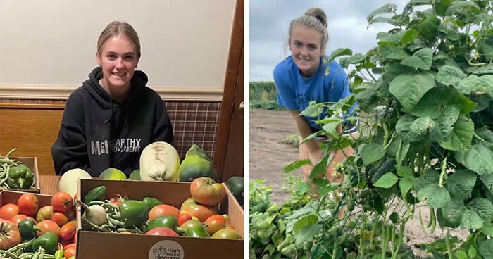 Iowa Teen Harvests Over 7000 Pounds Of Veggies To Feed The Community