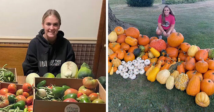 Teen Noticed Local Charities Don’t Have Fresh Produce, Grows Over 7000 Pounds Of It