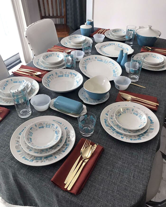 Finally Pulled Out My Blue Heaven Dishes For Hosting Our First Thanksgiving