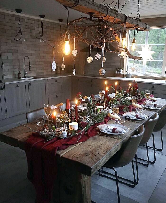 Cozy Thanksgiving Dinner Table