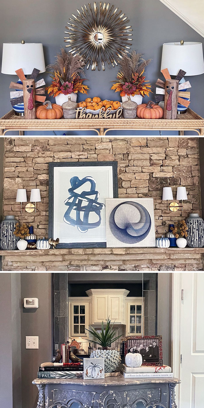 Halloween Decor Is Put Away, And Thanksgiving Decor Is Up