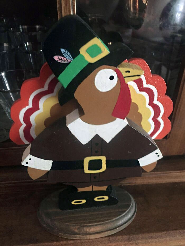 This Thanksgiving Decoration At My Mom's House Looks Like A Turkey From South Park