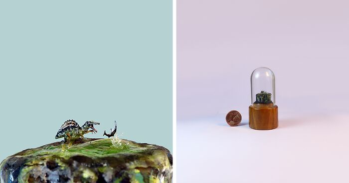 I Am A Microsculptor And Here Are My 11 Tiny Sculptures Of Dinosaurs