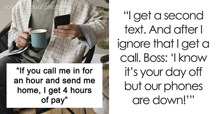 Worker Takes Advantage Of Being Bothered On Day Off, Ends Up With Full Day’s Pay In 10 Minutes