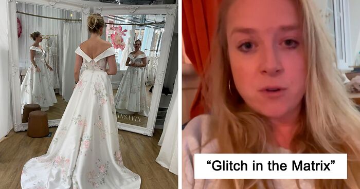 “Reality Crumbled”: Woman Shares Wedding Dress Picture Capturing “Glitch In The Matrix”