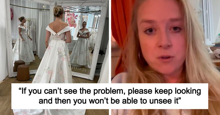 “Glitch In The Matrix” Seen In Wedding Dress Photo Puzzles The Internet