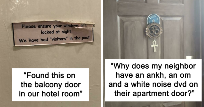 “Should I Be Worried?”: 45 Times People Were Creeped Out By Something At Their Door