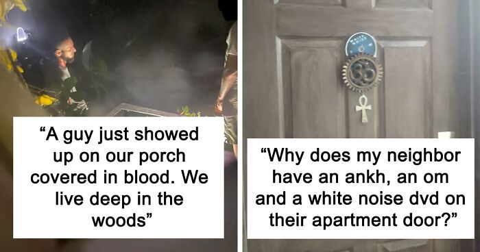 “Random Blood Splotches”: 45 Chill-Raising Things People Found By Their Doors