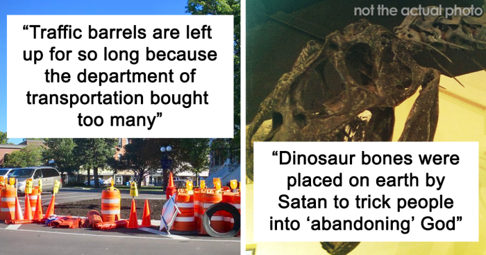 “Rocks Are Soft Until Touched”: 30 Harebrained Conspiracy Theories People Have Encountered