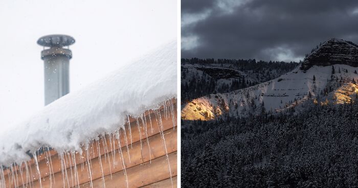 I Photographed A Stormy Retreat Capturing My Snowy Tiny Home Adventure (19 Pics)