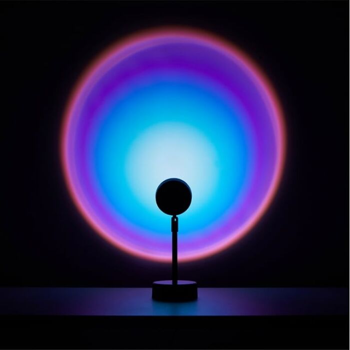 Colorful Nights Ahead: Illuminate Your Space With Urban Shop's Ultra Violet Sunset Projector - Where Every Night's An Ombre Delight