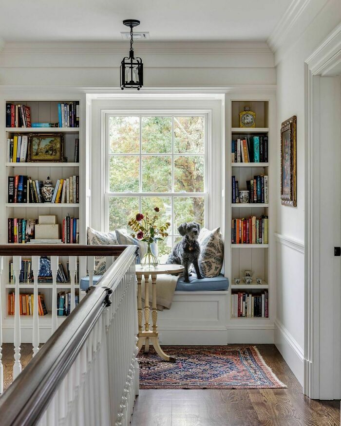 Reading Nook In A Federal-Style Farmhouse