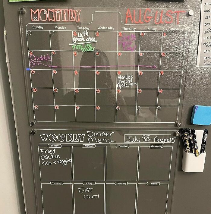 Plan, Organize, And Conquer: Get Surprised By Your Own Productivity With The Clear Acrylic Magnetic Dry Erase Board - Combine Function And Style With Monthly & Weekly Planning, And Watch Your To-Do List 'Erase' Away