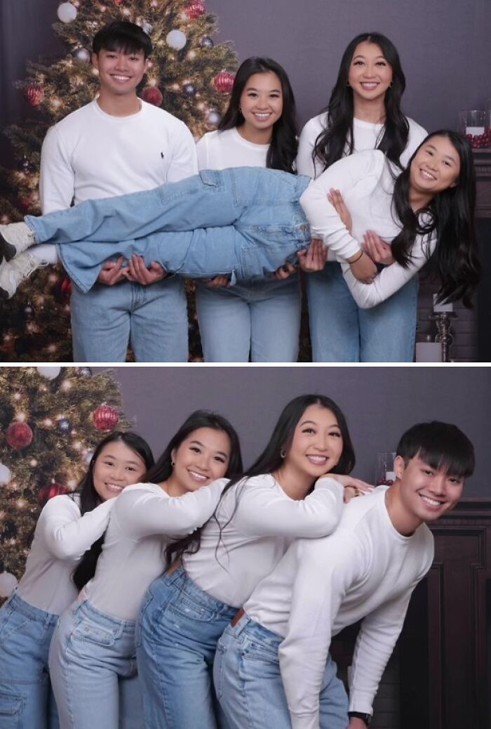 we did the JCPenny awkward photoshoot as a christmas present to our pa, jcpenney  photoshoot