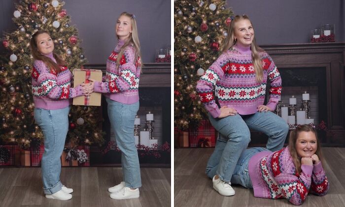 TikTokers go viral with awkward holiday photos at JCPenney's as