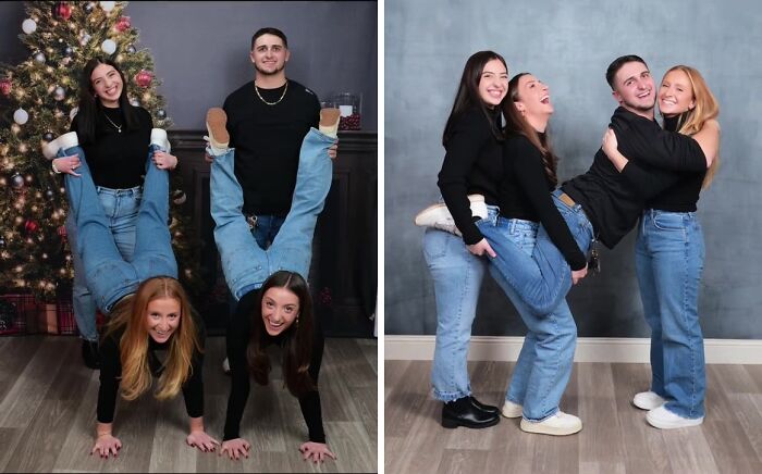 Our 2023 wasn't perfect but this shoot was 💫⁣ ⁣ all denim, JCPenney  photoshoot, JCPenney portraits, family photos, winter editio
