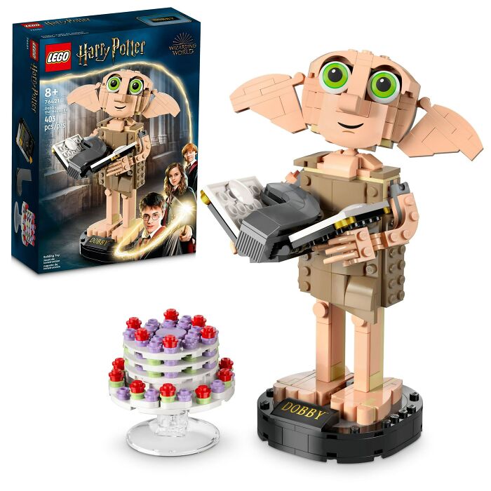 Free Dobby With Bricks: Unleash The Magic With LEGO Harry Potter And The House-Elf Building Toy Set - Sock Not Included!