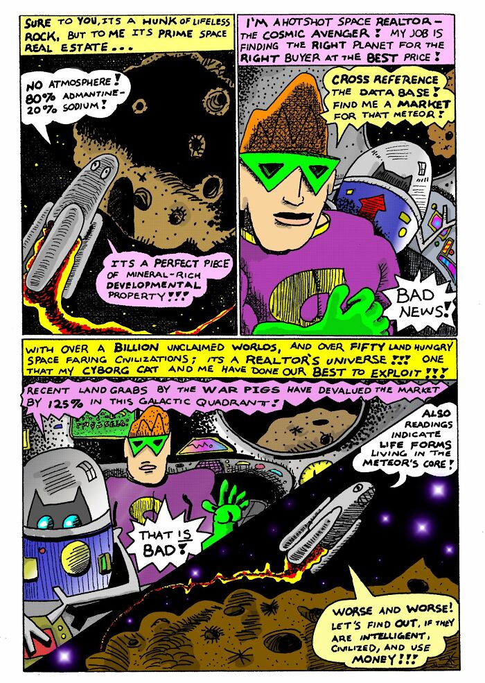 My Comics About The First Space Realtor's Adventure