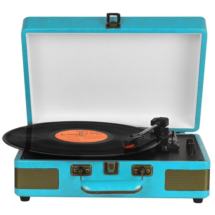 Needle Drop, Hearts Stop: Dust Off Your Vinyl For A Sentimental Spin With This Sleek Record Player — Old School Cool In Every Groove