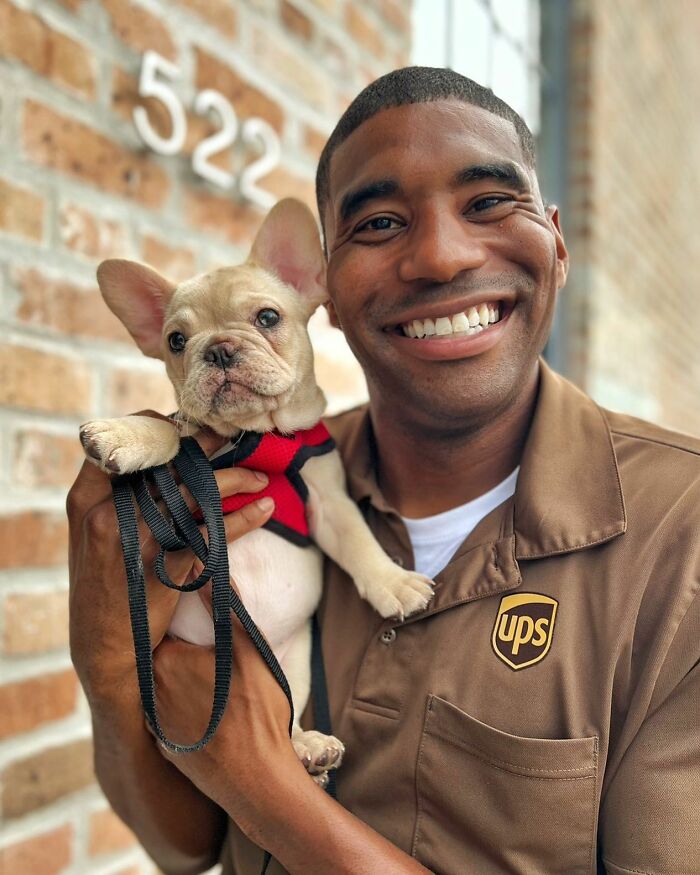 UPS Delivery Man Makes A Point Of Greeting Every Dog He Encounters (New Pics)