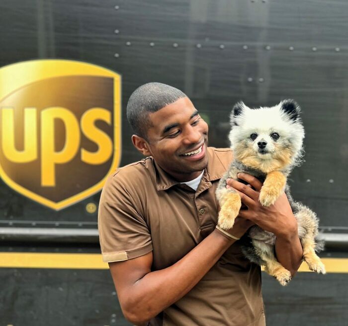 UPS Delivery Man Makes A Point Of Greeting Every Dog He Encounters (New Pics)