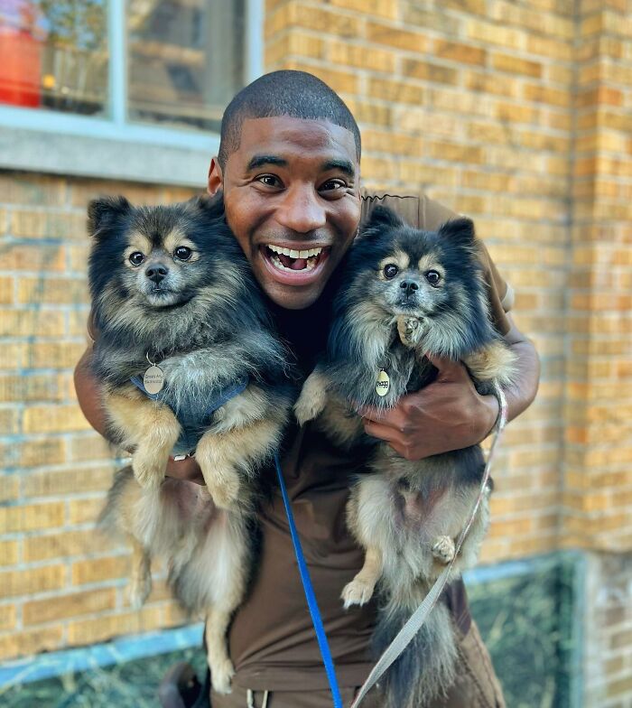 UPS Delivery Man Makes A Point Of Greeting Every Dog He Encounters (New Pics)