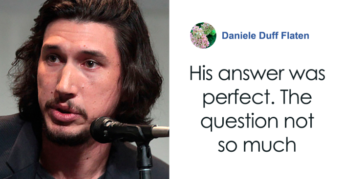 Adam Driver Praised For Response After Reporter Asks Whether His Looks Were A “Help Or Hindrance”