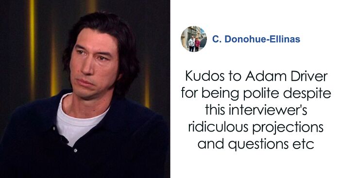 Interviewer Slammed For His “Ridiculous” Questions About Adam Driver’s Physical Appearance