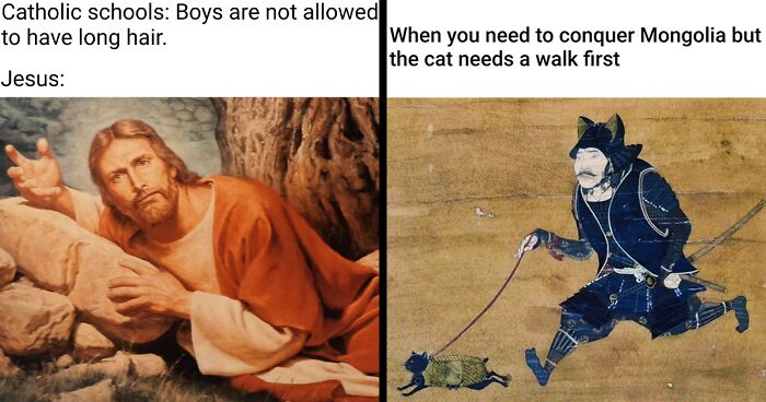 This Guy Turns Serious Paintings Into Hilarious Memes (65 New Pics)