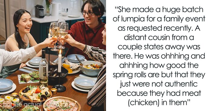 Cousin Keeps Criticizing Man’s Wife’s Asian Food For Not Being 'Authentic' Enough, Gets Humbled