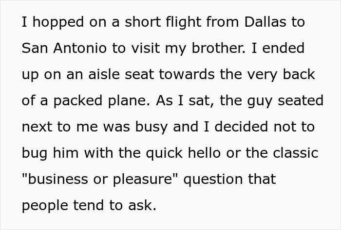 Plane Passenger 'Turns’ Mute For The Flight When His Seatmate Misinterprets Why He Can’t Speak