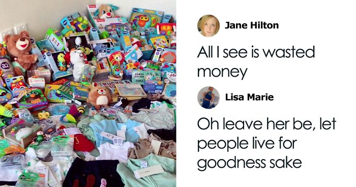 Mom Shares The Piles Of Gifts Her Baby Got For Their First Christmas, Splits The Internet