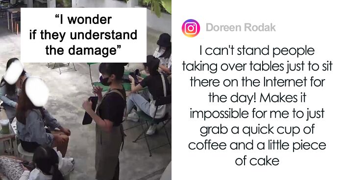 Cafe Responds To Bad Reviews After Kicking Out Non-Paying Customers Taking Up Their Small Space