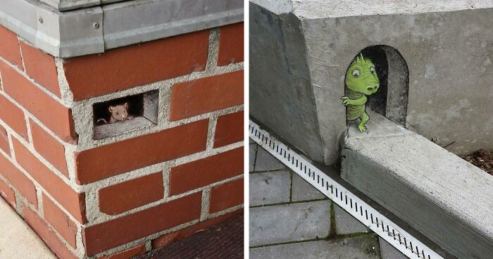 Street Artist Continues Surprising People With Doodled Creatures In Random Places (70 New Pics)