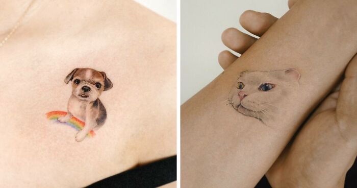 70 Painting-Like Tattoos With Elements Of Nature And Animals By Korean Ink Artist (41 Pics)